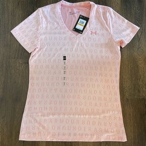 Small pink underarmor shirt new with tags